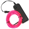 Strisce LED 2/3/5 metri Flessibile luce al neon Glow EL Wire Rope Tube Car Dance Party Costume