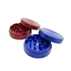 Compact 50MM Aluminum Herb Grinder - 2-Part Mini Crusher for Smoking Pleasure