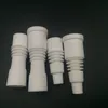 10 style male female domeless ceramic nail with ceramic carb cap dabble fit 16 or 20 Enail coil VS titanium nail3978467