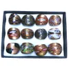 Blanda utformade målningsglasringar, gyllene serie klassisk stil Murano Rings Pack med 12st Free Ship