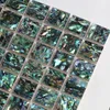 Azulejo de mosaico de concha de nácar Color verde natural Abulón para columna de techo de pared Azulejo de borde usado # MS100241f
