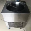 ÜCRETSİZ Nakliye Paslanmaz Çelik 110V 220V Elektrik 50cm Thai Fry Pan Dondurma Haddelenmiş Yoğurt Makinesi Kızarmış Dondurma Rulo Yapımcısı