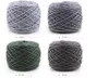 Fil à tricoter à la main de coton de lait de soie de coton laine a tricoter vente en gros fil épais de coton de lait pour écharpe à tricoter