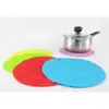 All'ingrosso- Hot 20cm Wave Stripe antiscivolo resistente al calore cuscino portavaso tavolo accessori da cucina in silicone