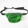 Midjepåsar Kvinnor Metallic Silver Fanny Pack Sparkle Festival Hologram 5Colors