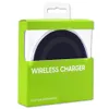 Para iPhone X Universal Qi Wireless Charger para Samsung S6 Nota 8 Galaxy S7 Edge Pad de carga móvil con cable USB con caja