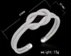 Nuovi braccialetti infinito Bracciale rigido in argento sterling 925 con ciondoli moda retrò vintage stili misti gioielli per le donne regalo di Natale interi