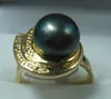Moda agradável real Roxo jade Solid tamanho do anel de prata 8 # -9 #