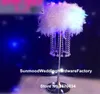 Acrylic Crystal Artificial Flower Arrangement Stand för bröllopsbordet Centerpieces