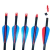 12st / Massor Nya Jaktfiberglas Arrow Archery Pilar för Sammansatt Recurve Bow Pilar Jakt Target Practice Skruvtips