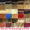 16 "-28" 100 g / szt. 100% Remy ludzki włos Weft Weaving Extensions Prosty naturalny jedwab Non-clips