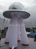 4.5 m boyunda şaşırtıcı dev şişme UFO Dome Gümüş Uçan Saucer Dome Etkinlik dekorasyonları için