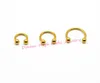 Horseshoe 316L Surgical Steel Nostril Nose Ring circular piercing ball Body Jewelry Rings CBR earring16G 6MM 8MM 10MM 50pcs/lot