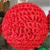 12 "(30 cm) Dekoracja ślubna Sztuczna róża Jedwabna Kwiat Ball Party Centerpieces Mennica Dekoracyjne Wiszące Kissing Balls