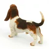 (Artes e artesanato Estatueta - Escultura de filhote de cachorro de pé 6 polegadas Estátua de Basset Hound para os amantes do cão