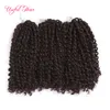 3 stks Lot Marlybob Haar Jamaicaanse Bounce Ombre Bug Afro Kinky Krullend 8inch Mali Bob Hair Extensions Synthetisch Stralen Haar Crochet Vlechten Haak