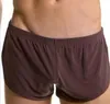 Wholesale-Smooth pajama sports Arrow Home casual short pants Mens Dream Split Shorts Smooth Slacks Gray Black Brown