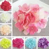 15cm artificiell hortensia dekorativ silke blomma huvud för bröllop vägg båge diy hår blomma hem dekoration bröllop tillbehör rekvisita g617