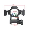 Nuovo arrivo tattico colore nero 25.4MM Scope Mount doppio anello supporto a sbalzo con binari CL22-0236