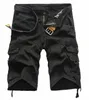 Verão 2017 Algodão Baggy Em Linha Reta Multi-Bolso bermuda masculina Camuflagem Camo Militar Do Exército Carga Shorts Homens Plus Size 29-38