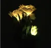 LED Solar Simulation Rose Flower Light Home Decorative FlowerLights Garden Decoration Lawn Lamp Waterproof Landscape Light