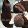 8A Grade Human Hair Brown Color 4 Best Sheitels 4x4Silk Top Jewish Wigs Finest European Virgin Hair Kosher Wigs Capless Wigs Free Shipping