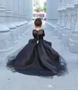 2022 Black Lace Flower Girls Dresses For Weddings Jewel Neck Princess Satin High Low Little Pageant Dresses With Bow