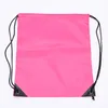 Personalizar bolsas de mochila de cordão de poliéster Imprimir logotipo impermeabilizante Sacos de armazenamento de cordas à prova d'água Customização