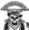 New NO SURRENDER Motorcycle Embroidered Iron On Patch Large Full Back Size Patch for Jacket Vest Patch G0415 Free Shipping