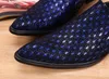 Genuine Leather Men Shoes Bling Bling Fashion Pointed Toe Wedding Formal Dress Shoes Men Flats Large Size
