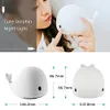 LED CHILDLEN NIGHT LIGHT SOFT SILICONE BABY NURSERYランプ敏感なタップコントロール7シングルカラーとマルチカラー呼吸デュアル8538051