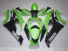 100% apto para carenados moldeados por inyección Yamaha YZF R6 2006 2007 juego de carenado negro verde YZFR6 06 07 OT26