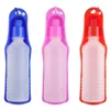 New 3 color 250ml Pet Dog Cat Water Feeding Drink Bottle Dispenser Travel Portable Foldable Plastic Feeding Bowl Travel Pet Water Bottle