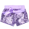 Baby Girls Sequins Shorts Spodnie Casual Spant Fashion Blost Blost Bling Butique Bow Księżniczka Krótkie ubrania dla dzieci 14 Kolory 5313037