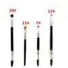 Makeup Eye Brow Eyebrow Brush 12 # 7 # 15 # 20 # Syntetisk Duo Makeup Brushes Double Eyebrow Brushes Kit Pinceis DHL Gratis frakt