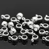 1000 / Lot Antik Silver Bail Bail Pärlor Spacer Pärlor för dangling charms passande europeiskt armband 9x4mm