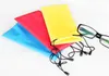 Best Selling 18*9cm waterproof sunglasses pouch soft eyeglasses bag glasses case many colors mixed fee shipping WA1478