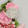 Venta al por mayor- 12 piezas de plata / diamantes de imitación dorados Anillos de servilleta Servilleta Servilleta de boda