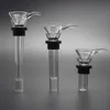 Glass Replacement Slide For Hookahs Water Pipes Base Beakers Come with Two Parts Different Length Glass Bowl Kit