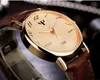 Męskie cyfry rzymskie Faux Leather Band Quartz Analog Business Wrist Watch 2 MPW 2Wak