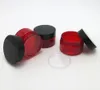 50 x 30 g tom röd husdjursvård krämburk med plastlock med insats 1oz kosmetisk behållare