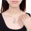Großhandel Silber Schmuck Frauen Mode Necklack Mode Umzug Drei Wire Perlen Halskette