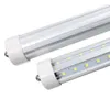8ft LED-rör FA8 Single Pin V-formade T8 LED-ljusrör Varma vita kalla vita 8 fot svalare lampor AC 110-240V
