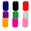 Metal Blank Pet Dog ID Card Tags Aluminum Alloy Dog Tag No Chain Mixed colors HH-B19