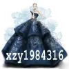 Splendida Applique Zuhair-Murad Abito da sera Charme Azzurro off spalla Organza Red Carpet Dress Stunning occasione speciale formale Dres