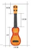 Crianças bebê mini guitarra de plástico brinquedos brinquedo instrumento musical