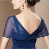 Custom Made! New Sexy Mother's Dresses Off-shoulder Knee-length Chiffon Mother of The Bride Dresses