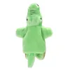 Dieren krokodil handpop baby vroege educatieve cartoon krokodil patroon poppen kinderen bedtijdverhalen zacht pluche speelgoed 8205691