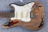 Collectable Custom 1961 Rory Gallagher Extremt Relic 3 Tone Sunburst Electric Guitar Alder Body White Pickguard