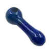 Spoon for smoking use herb tobacco glass pipe 4 inches starry sky blue galaxy